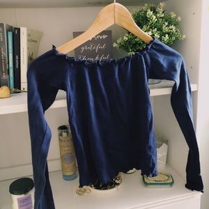 Off the shoulder shirt